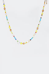 Faux Pearl Beaded Pendant Necklace