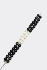 Faux Pearl Decor Layered Choker