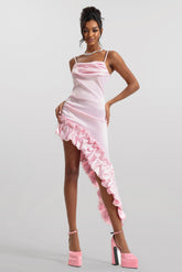 Solid Sleeveless Agaric Lace Midi Dress