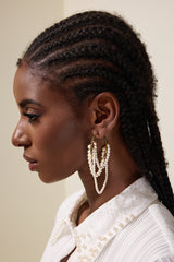 Vintage Faux Pearl Drop Earrings