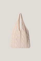 Heart Pattern Braided Tote Bag