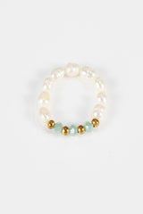 Faux Pearl Beaded Rings