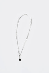 Faux Pearl Heart Pattern Necklace
