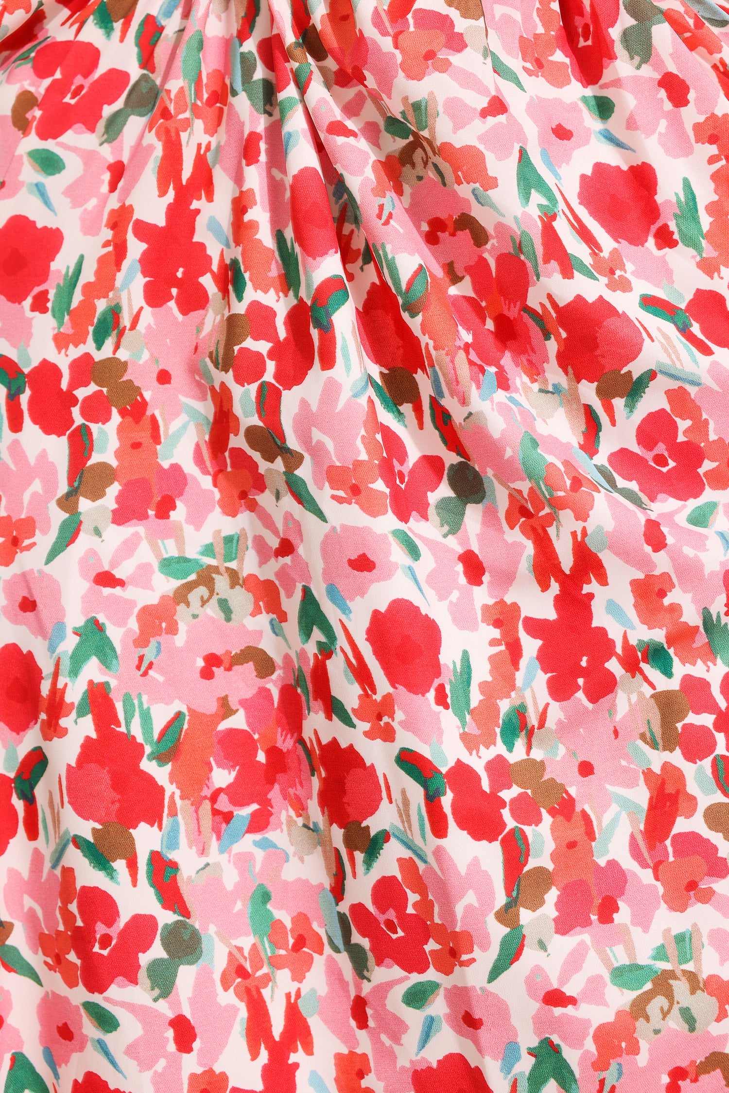 V-Neck Sleeveless Floral Frill Maxi Dress