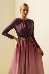 Leather Metal Button Belt
