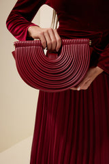 PU Semi-Circular Woven Bag