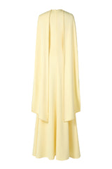 Solid Long Sleeve Faux Pearl Maxi Dress