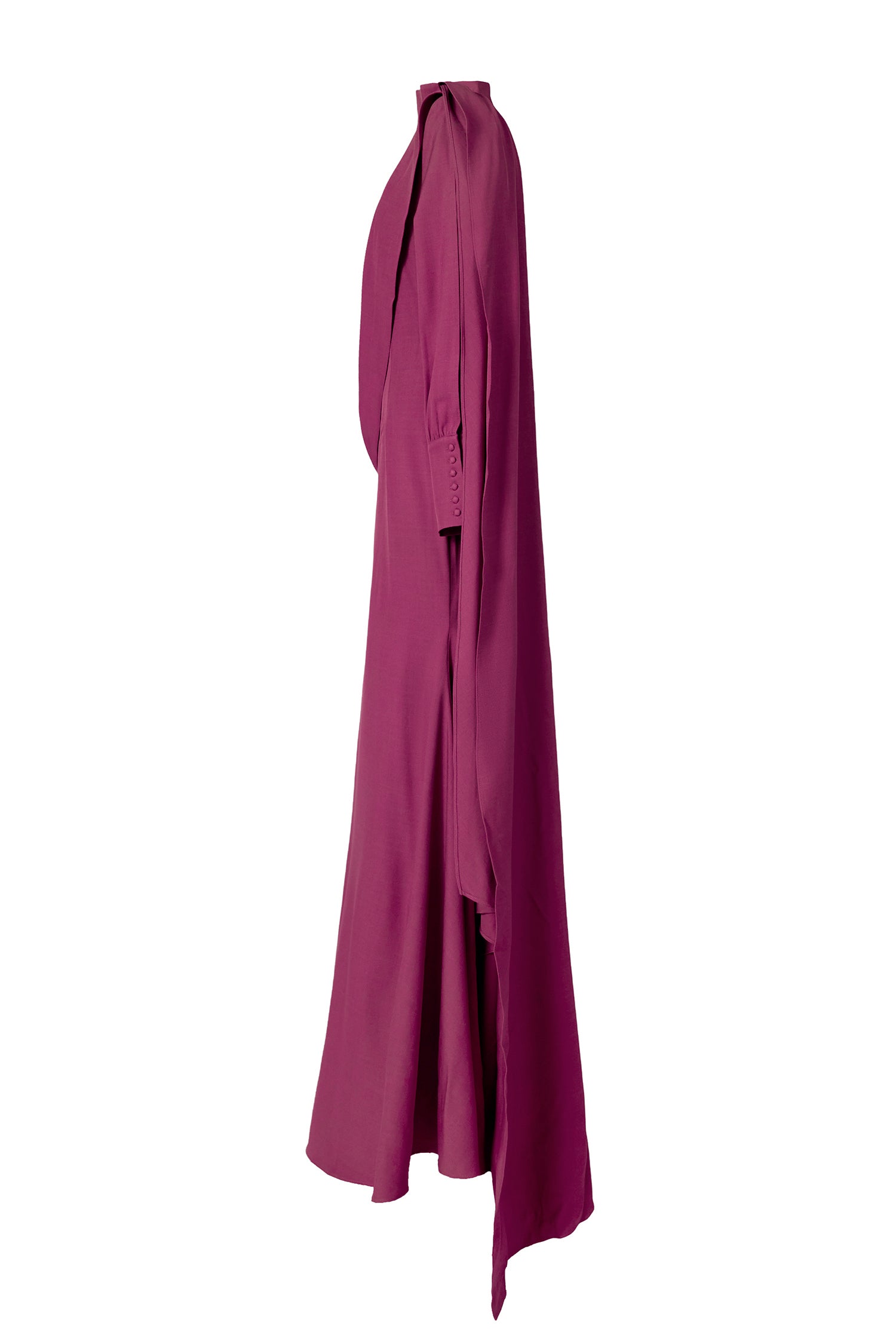 Solid Cut-Out Ruched Maxi Dress