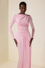 Jersey Long Sleeve Maxi Dress
