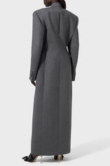Solid Bottom Long Sleeve Coat