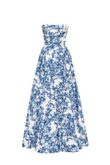 Floral Off-Shoulder Sleeveless Midi Dress