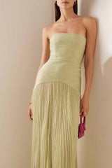 Solid Splicing Off-Shoulder Maxi Dress