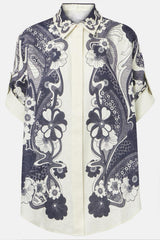 Floral Flapped Top & High Waist Pants Set