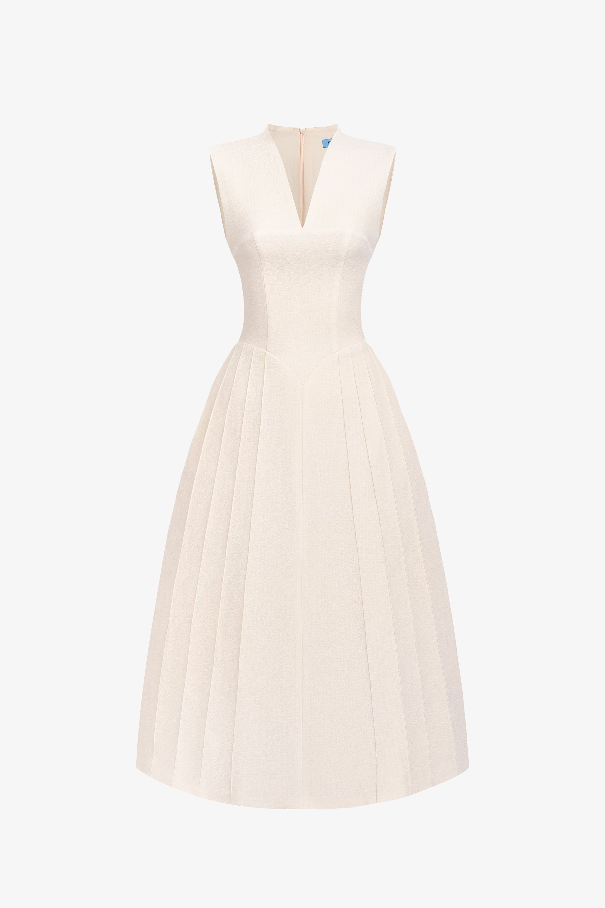 V-Neck Ruched Midi Dress With Cape