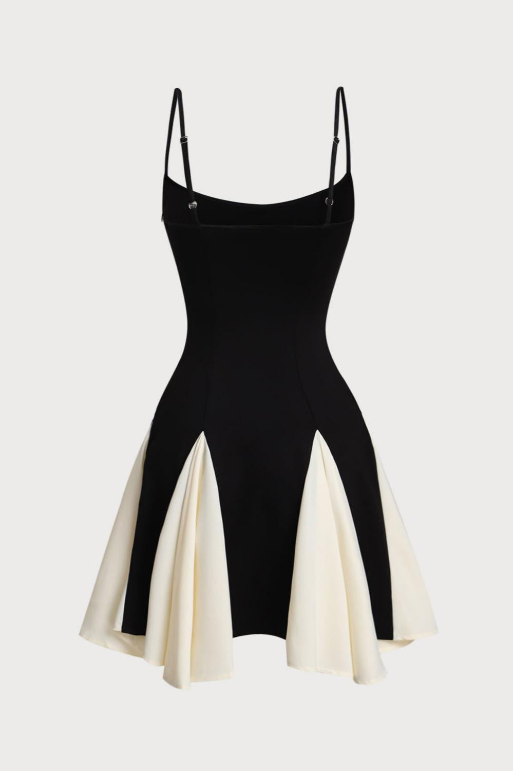 Contrast Color Slip Mini Dress