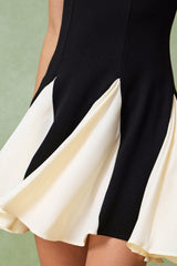 Contrast Color Slip Mini Dress