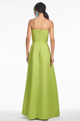 Floral Strapless Maxi Dress