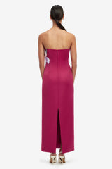 Embroidered Off-Shoulder Midi Dress