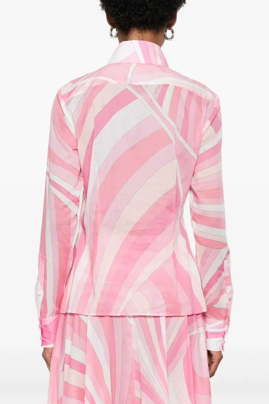 Geometric Patterns Flapped Top & Maxi Skrit Set