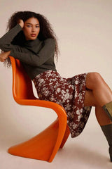 Floral Midi Skirt